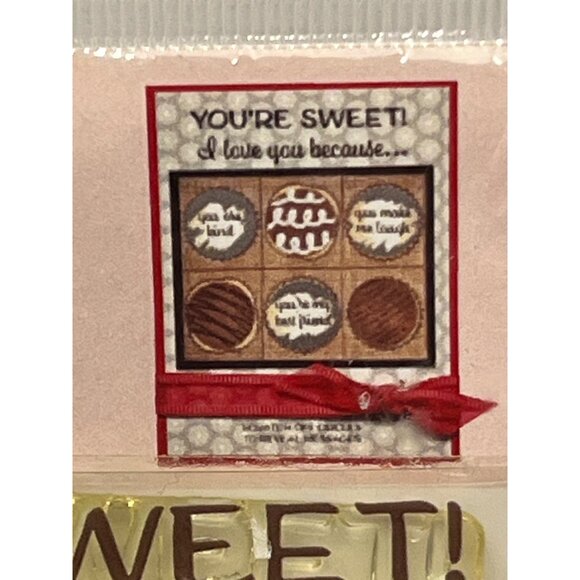 Inky Antics 11329LC CANDY BOX MESSAGES CLEAR STAMP SET SCRATCH OFF VALENTINE - Picture 2 of 3